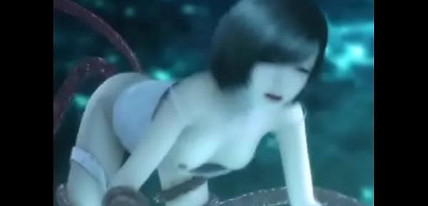  Yuffie Final Fantasy Tortured By Tentacles